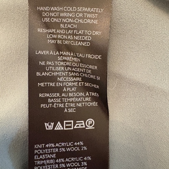 Anthropology Sweater and Skirt Combination Gray Sweater and Blue Skirt Small NWT - Picture 9 of 10